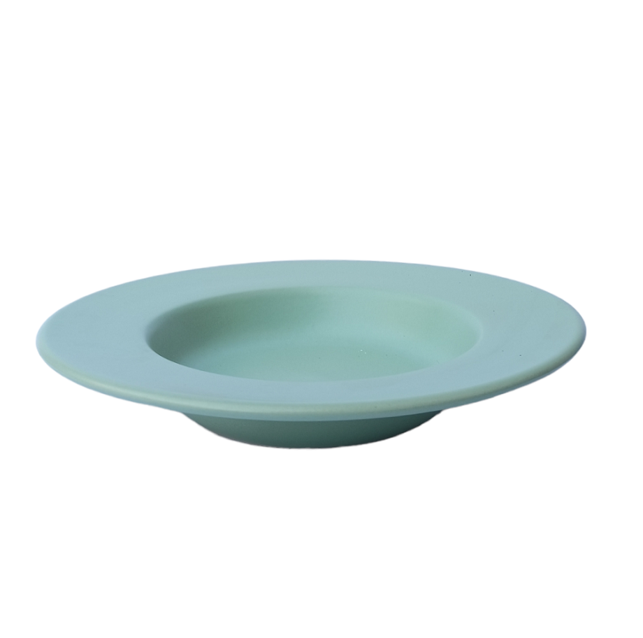 Green Deep Ceramic Pasta Plate - ECC1056