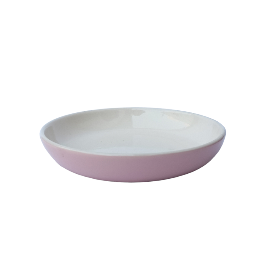 Pink Ceramic Pasta Plate - ECC1034