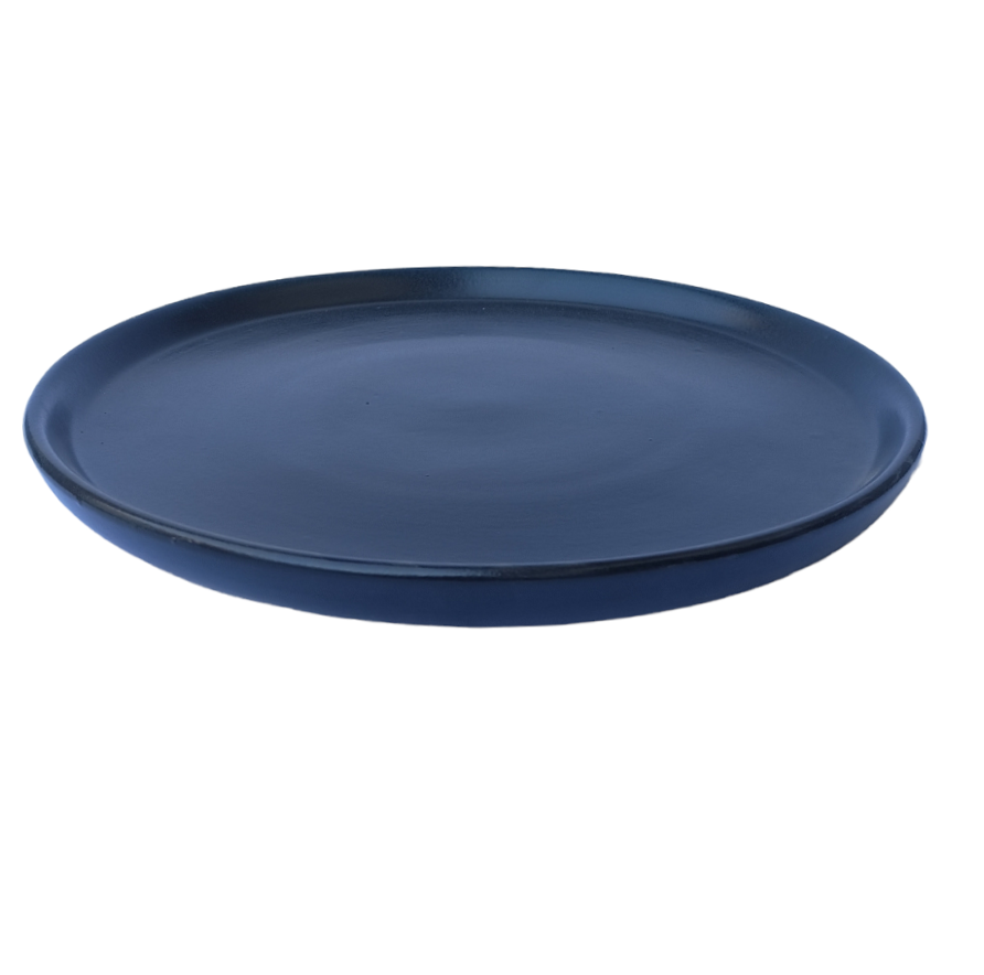 Blue Ceramic Collar Plate - ECC1028