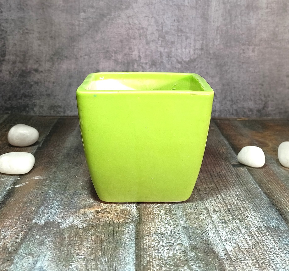 Small Box Shape Ceramic Pot - ECP5035