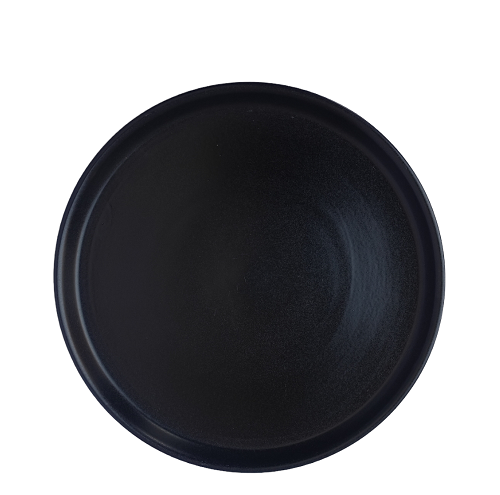 Black Ceramic Collar Plate - ECC1023