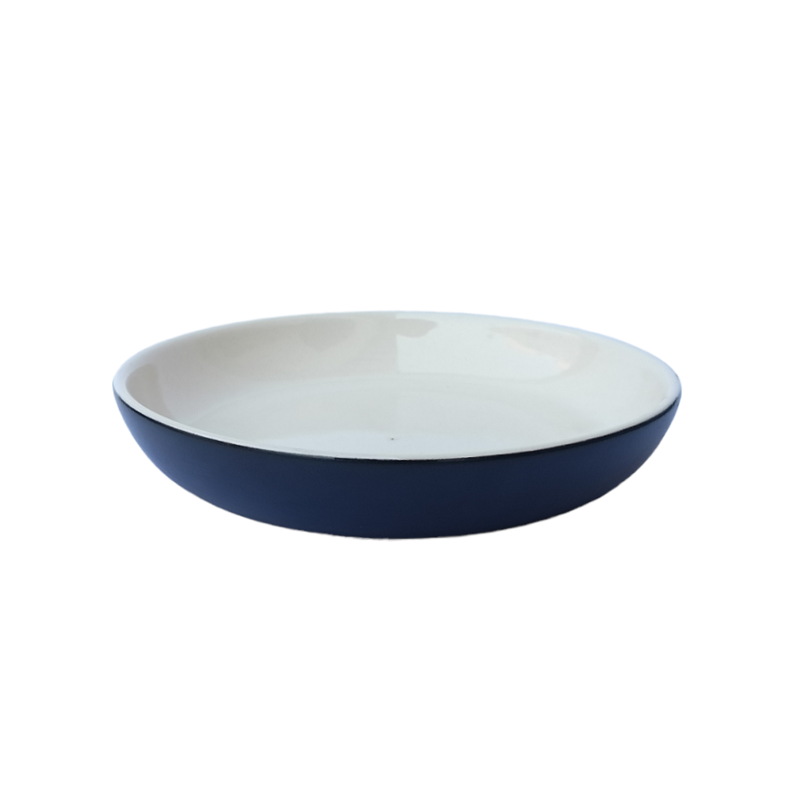 Black Ceramic Pasta Plate - ECC1031
